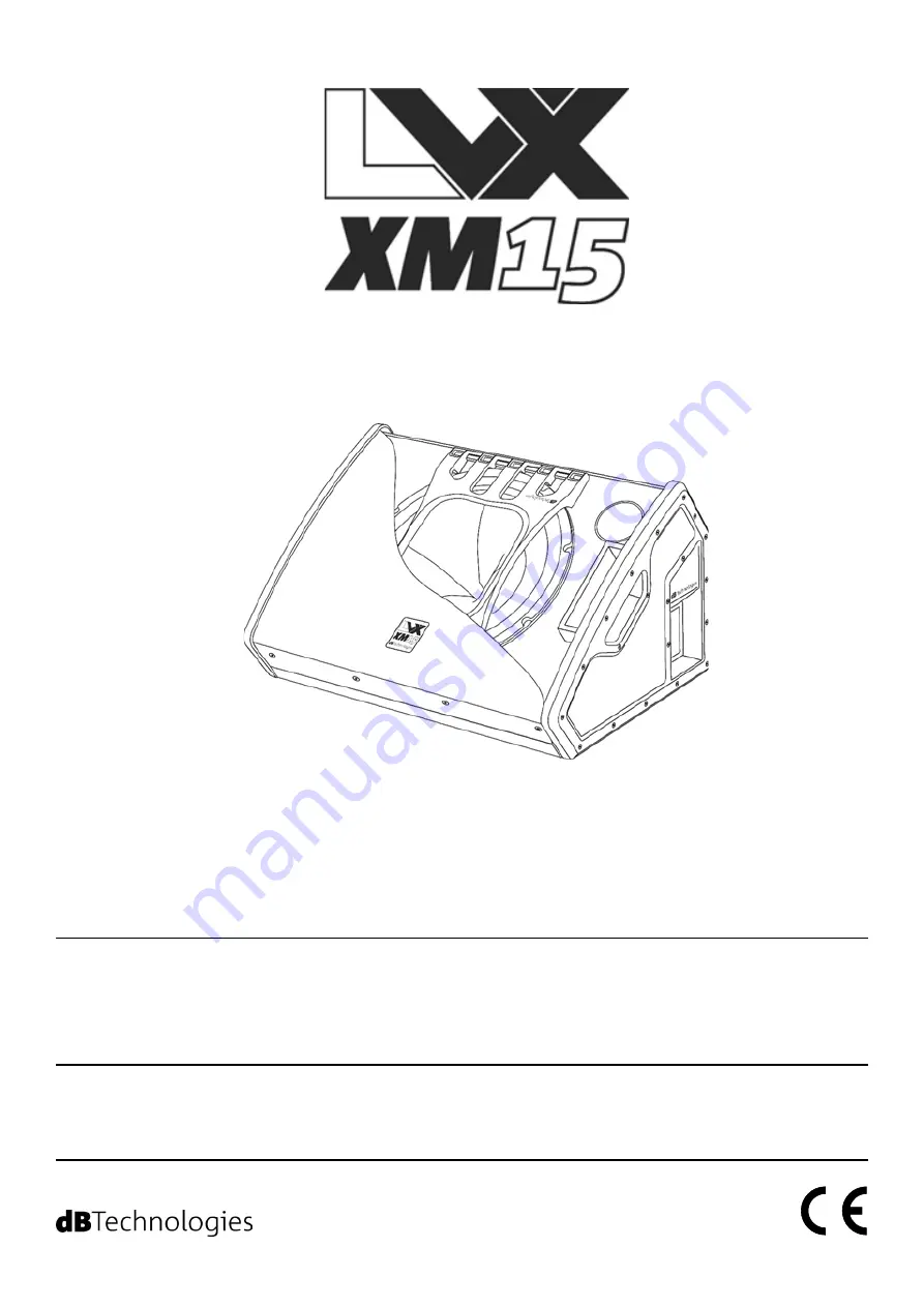 dB Technologies LVX XM15 User Manual Download Page 1