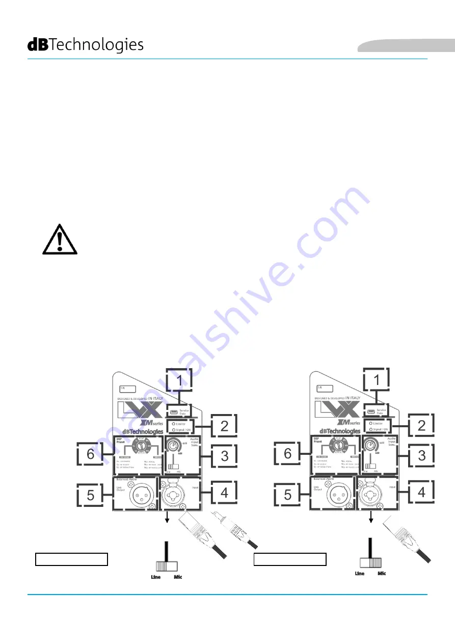 dB Technologies LVX XM15 User Manual Download Page 46