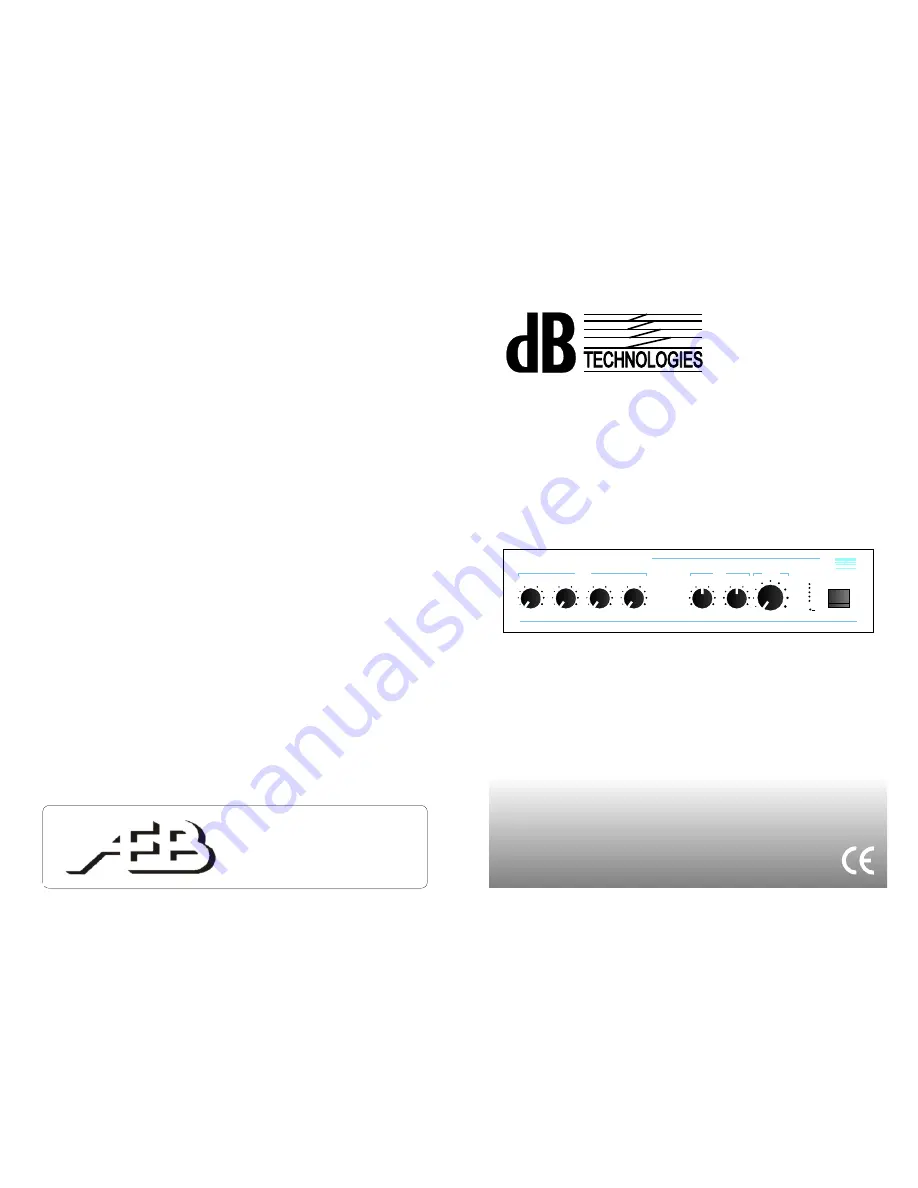 dB Technologies MUP 4120 User Manual Download Page 1