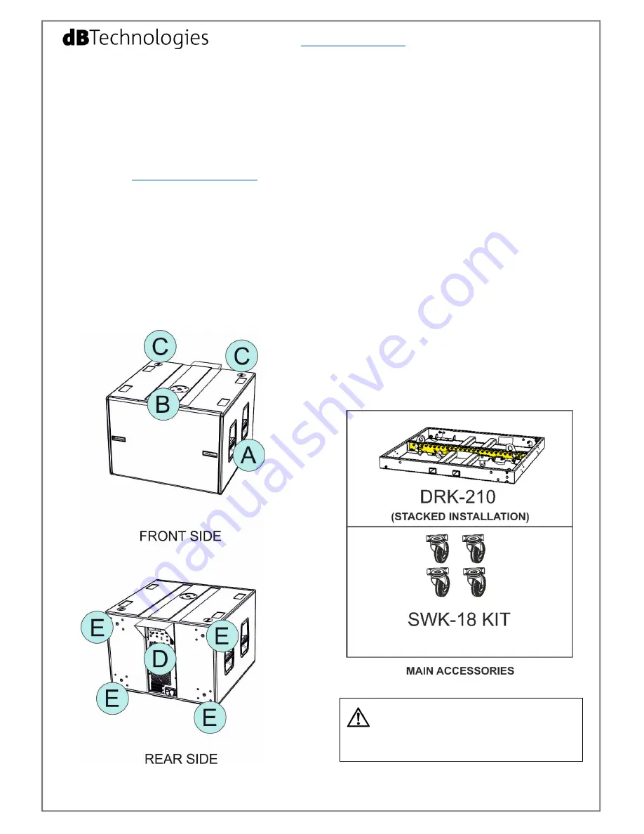 dB Technologies VIO S118R Quick Start User Manual Download Page 2