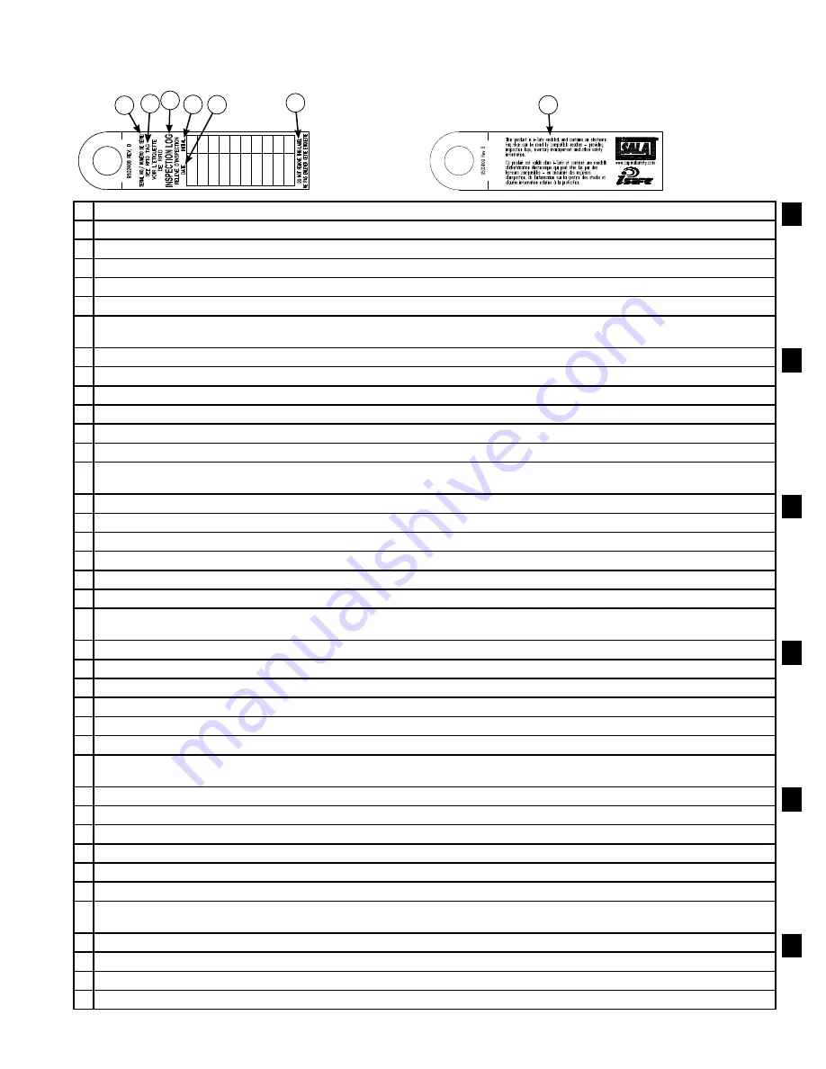 DBI SALA ROLLGLISS R550 Скачать руководство пользователя страница 105