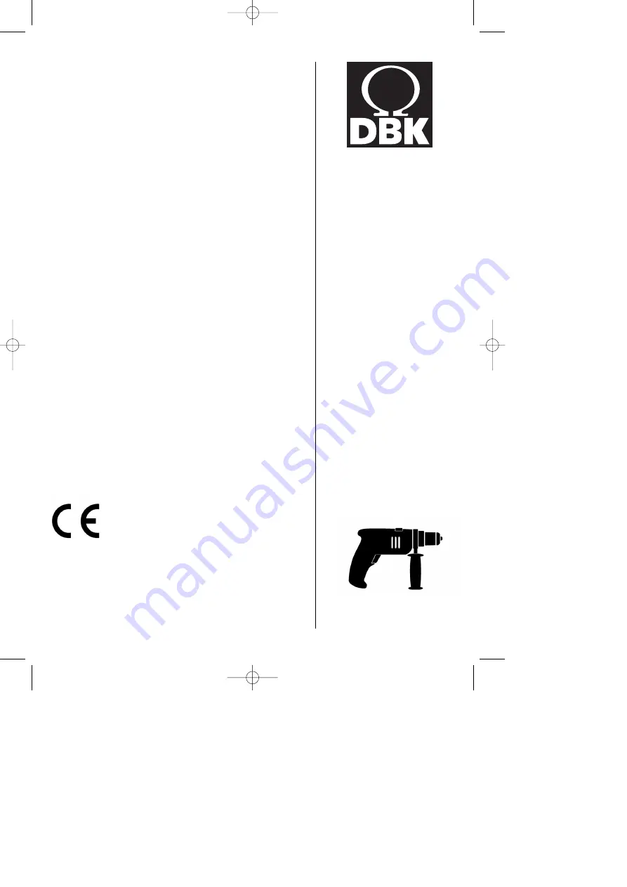 DBK SBE 650 Скачать руководство пользователя страница 1