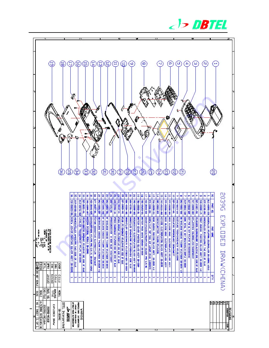 DBTEL DB-6568 Service Manual Download Page 21