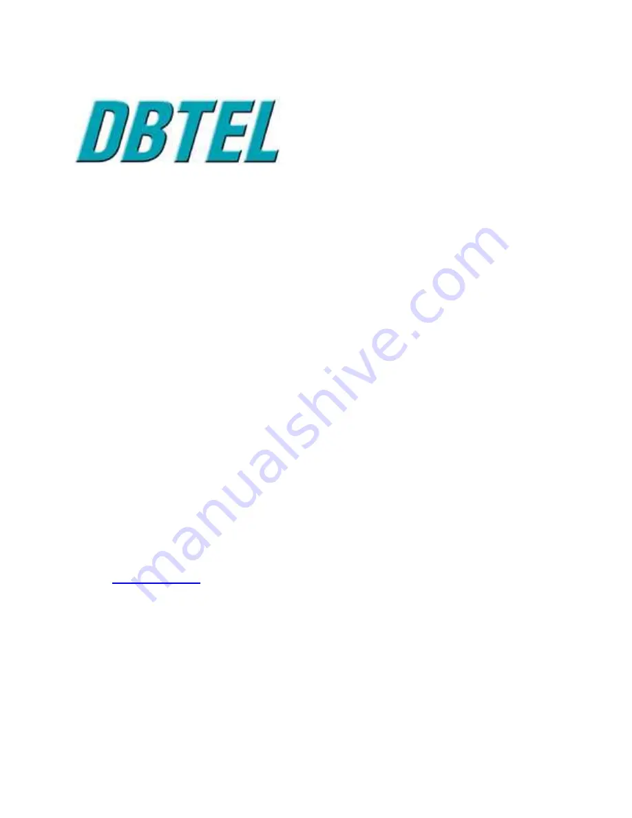 DBTEL J6 User Manual Download Page 1