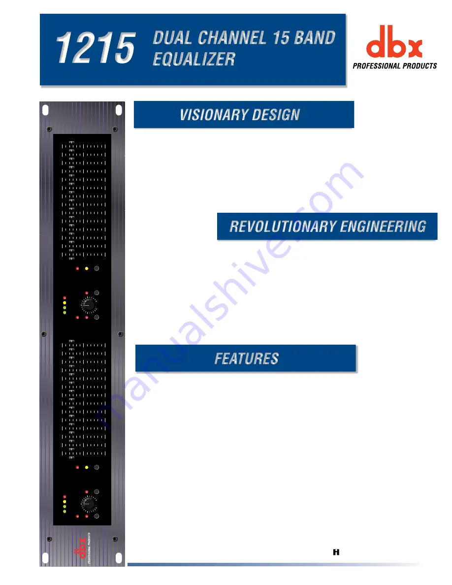 dbx 1215 Скачать руководство пользователя страница 1