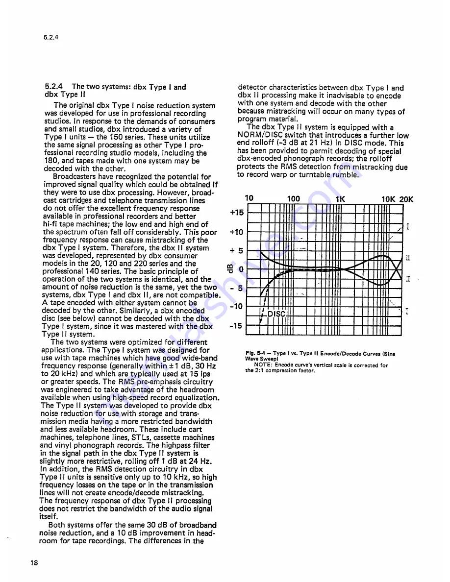 dbx 180 Owner'S Manual Download Page 20