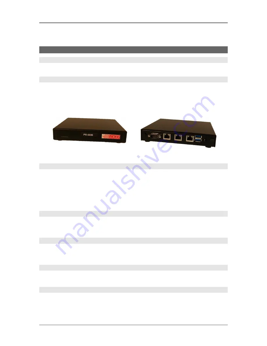 DCB PR-6606 User Manual Download Page 9