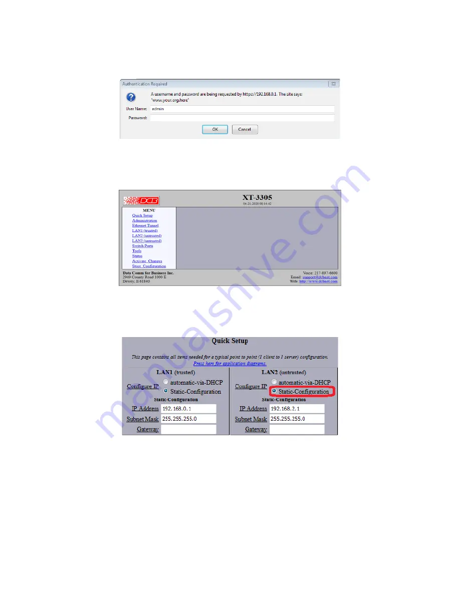 DCB XT-3305 Quick Start Manual Download Page 2