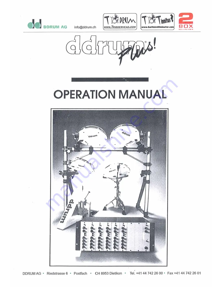 ddrum ddrumPlus! Operation Manual Download Page 1