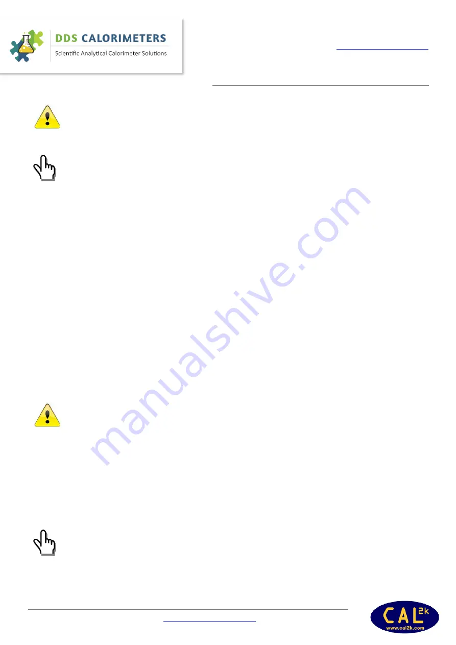 DDS Calorimeters CAL3K-A Installation Manual Download Page 10