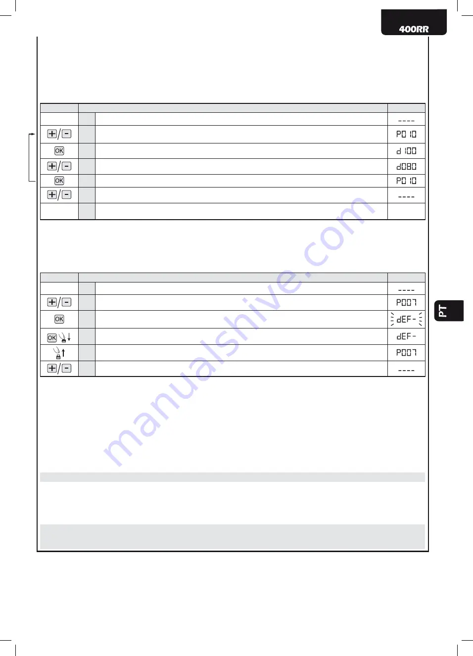 Dea 400RR Operating Instructions And Warnings Download Page 47