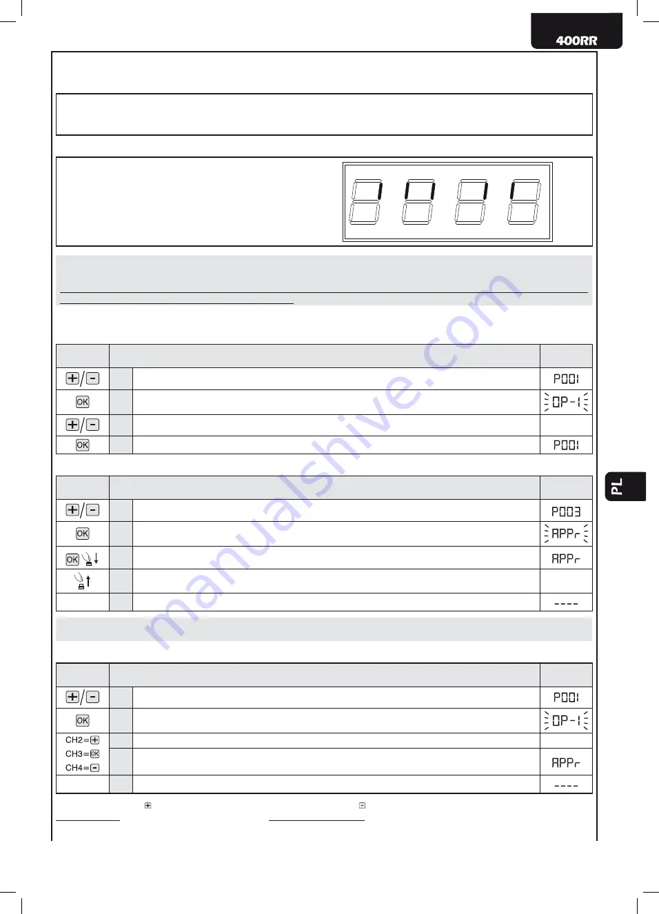 Dea 400RR Operating Instructions And Warnings Download Page 55