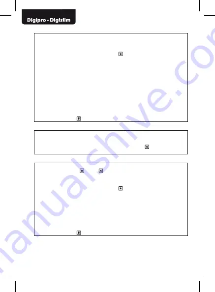 Dea Digipro Operating Instructions And Warnings Download Page 22