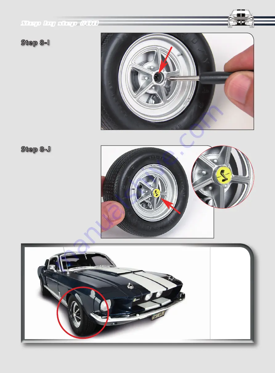 Deagostini MODEL SPACE Ford Mustang SHELBY GT-500 1967 Manual Download Page 18