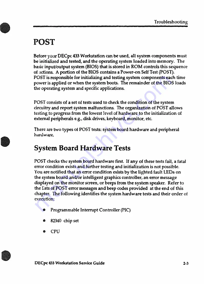 DEC DECpc 433 Service Manual Download Page 29