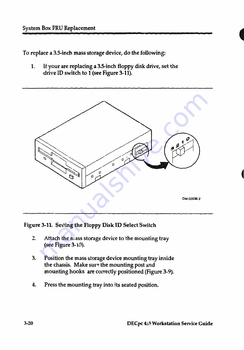 DEC DECpc 433 Service Manual Download Page 68