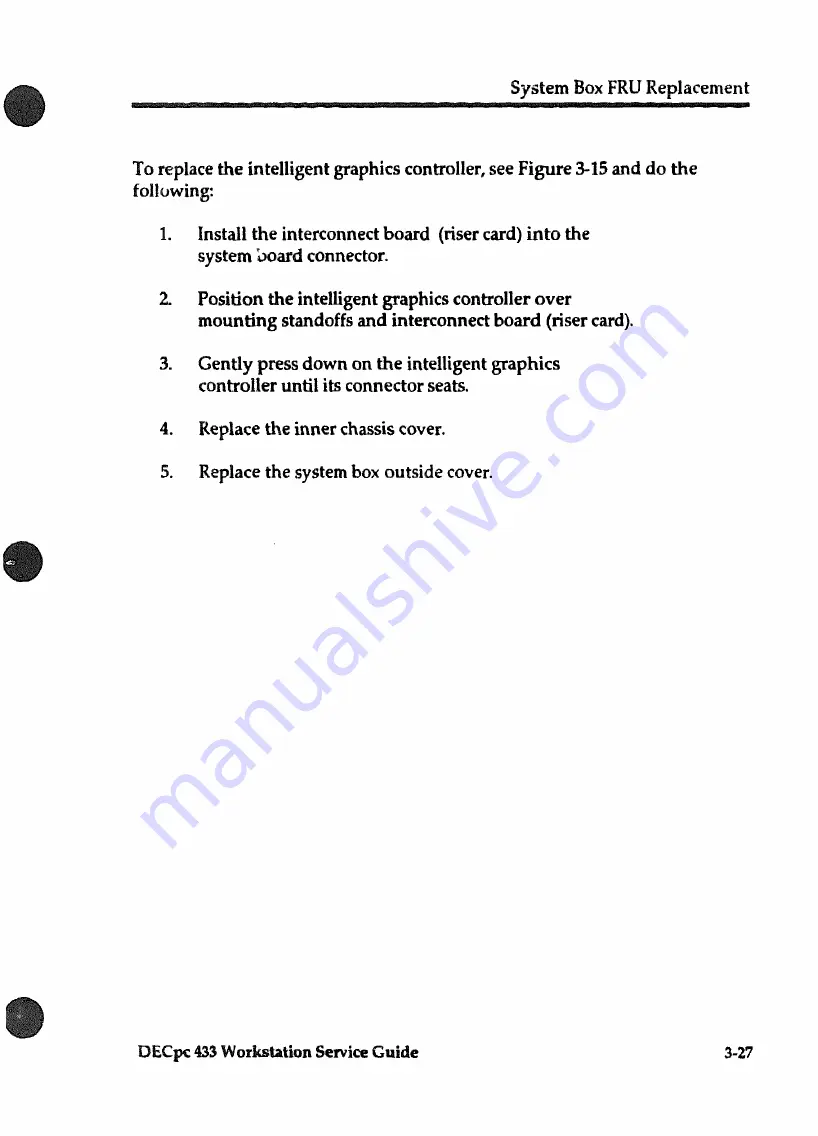 DEC DECpc 433 Service Manual Download Page 75