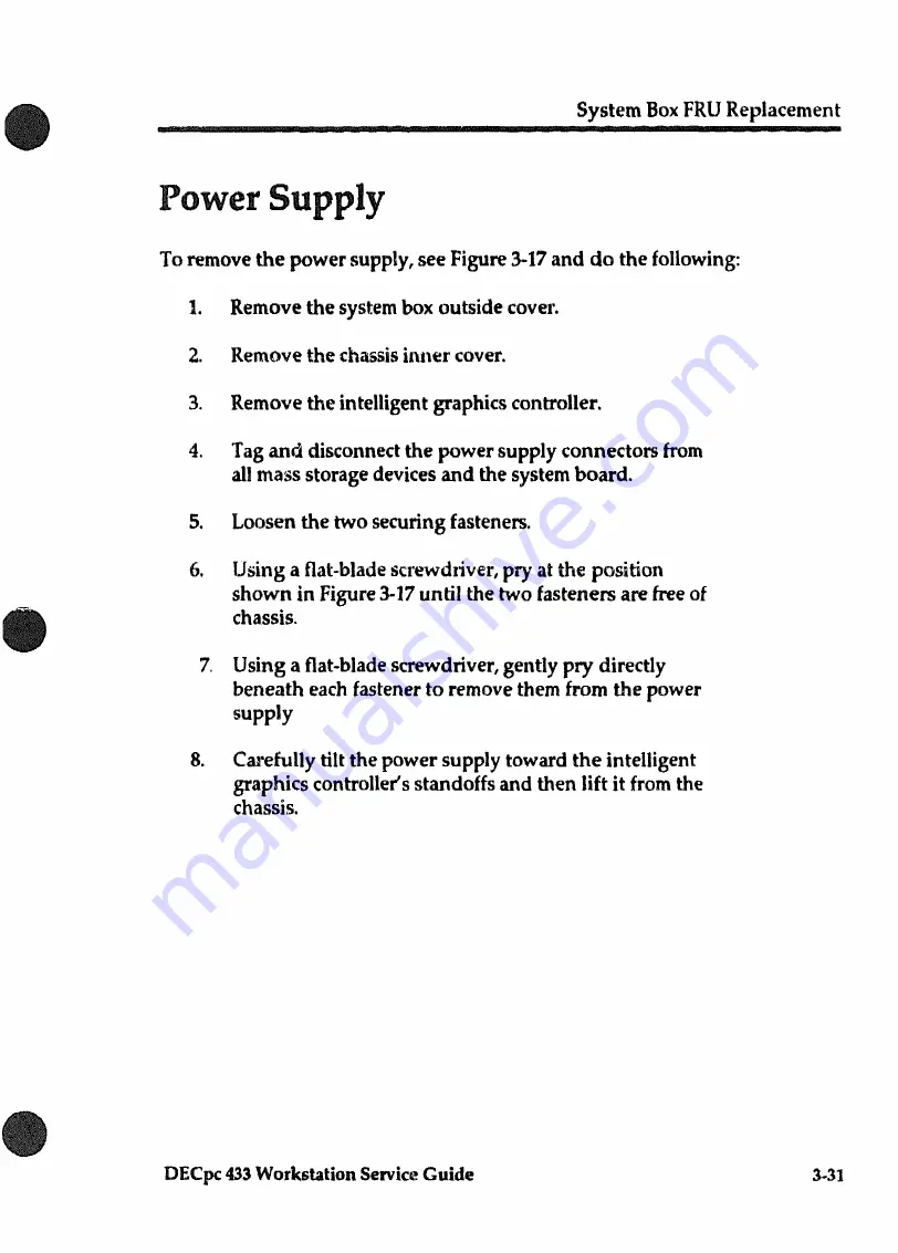 DEC DECpc 433 Service Manual Download Page 79