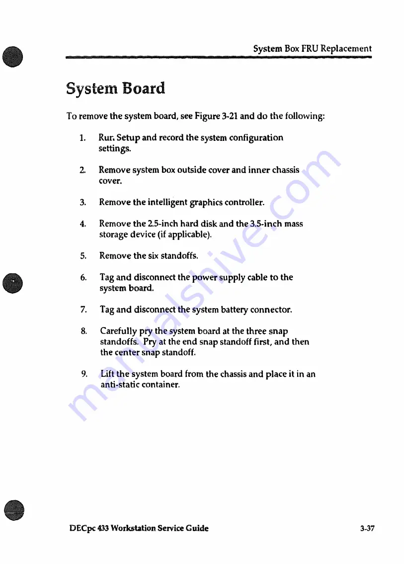 DEC DECpc 433 Service Manual Download Page 85