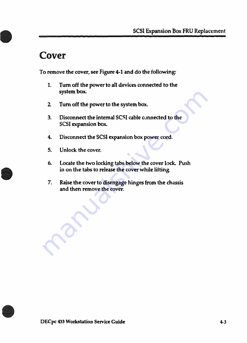 DEC DECpc 433 Service Manual Download Page 92