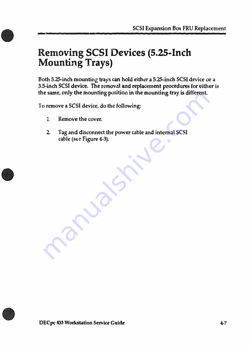 DEC DECpc 433 Service Manual Download Page 96