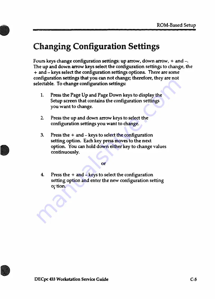 DEC DECpc 433 Service Manual Download Page 123