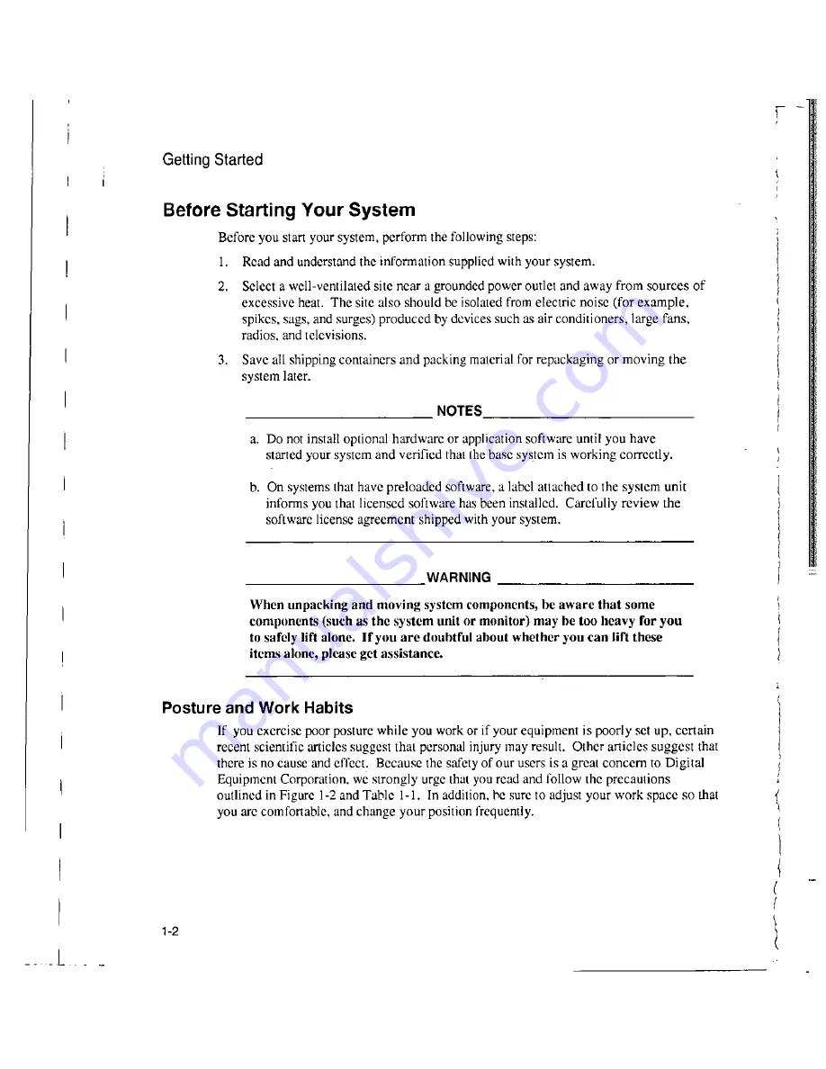 DEC Digital AlphaServer 400 series User Information Download Page 18