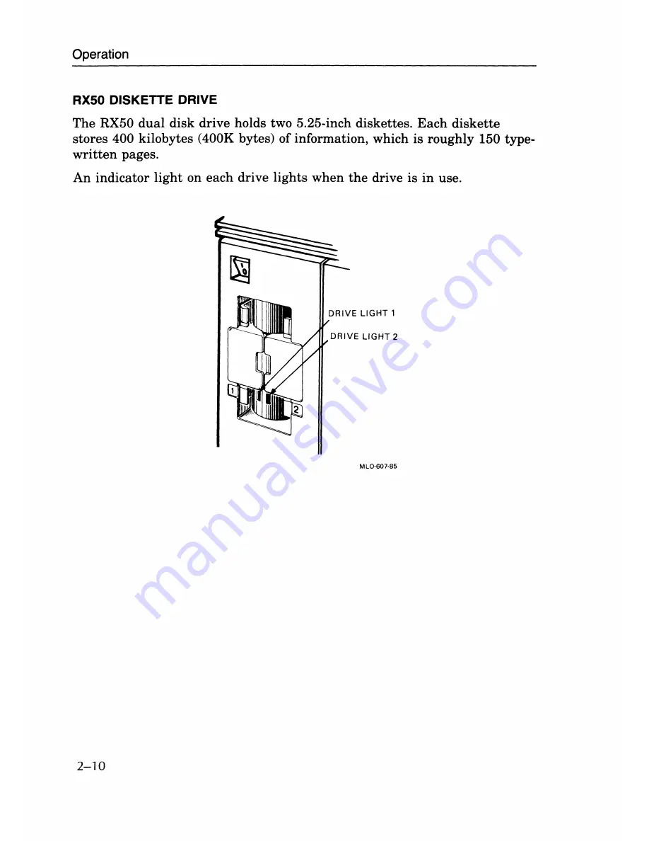 DEC MicroVax II 630QB Owner'S Manual Download Page 62