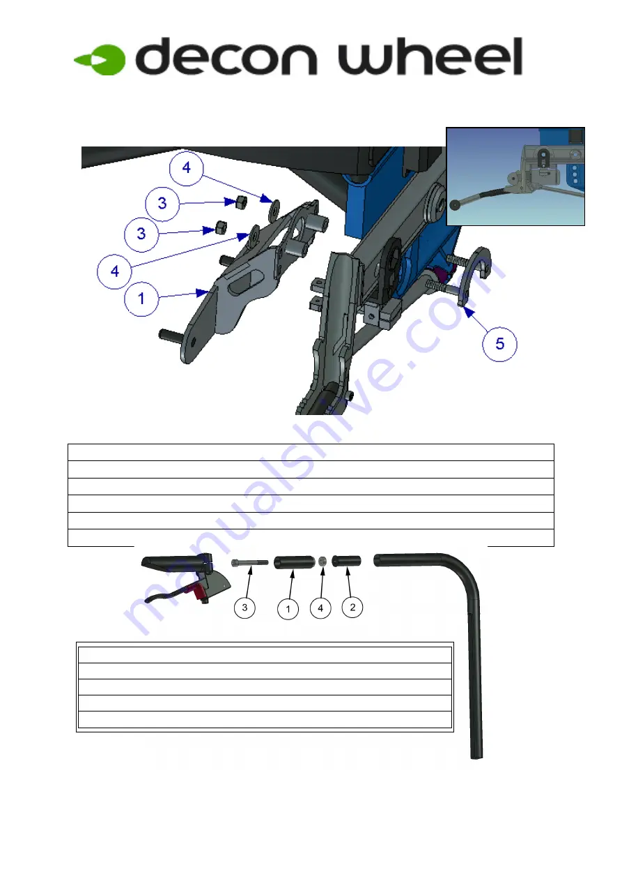 Decon wheel E-Walk MCG1121 Assembly Instructions Download Page 2