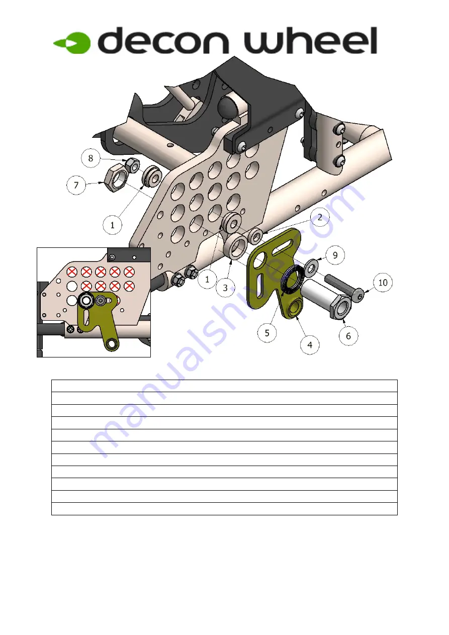 Decon wheel MED3186 Assembly Instructions Download Page 2