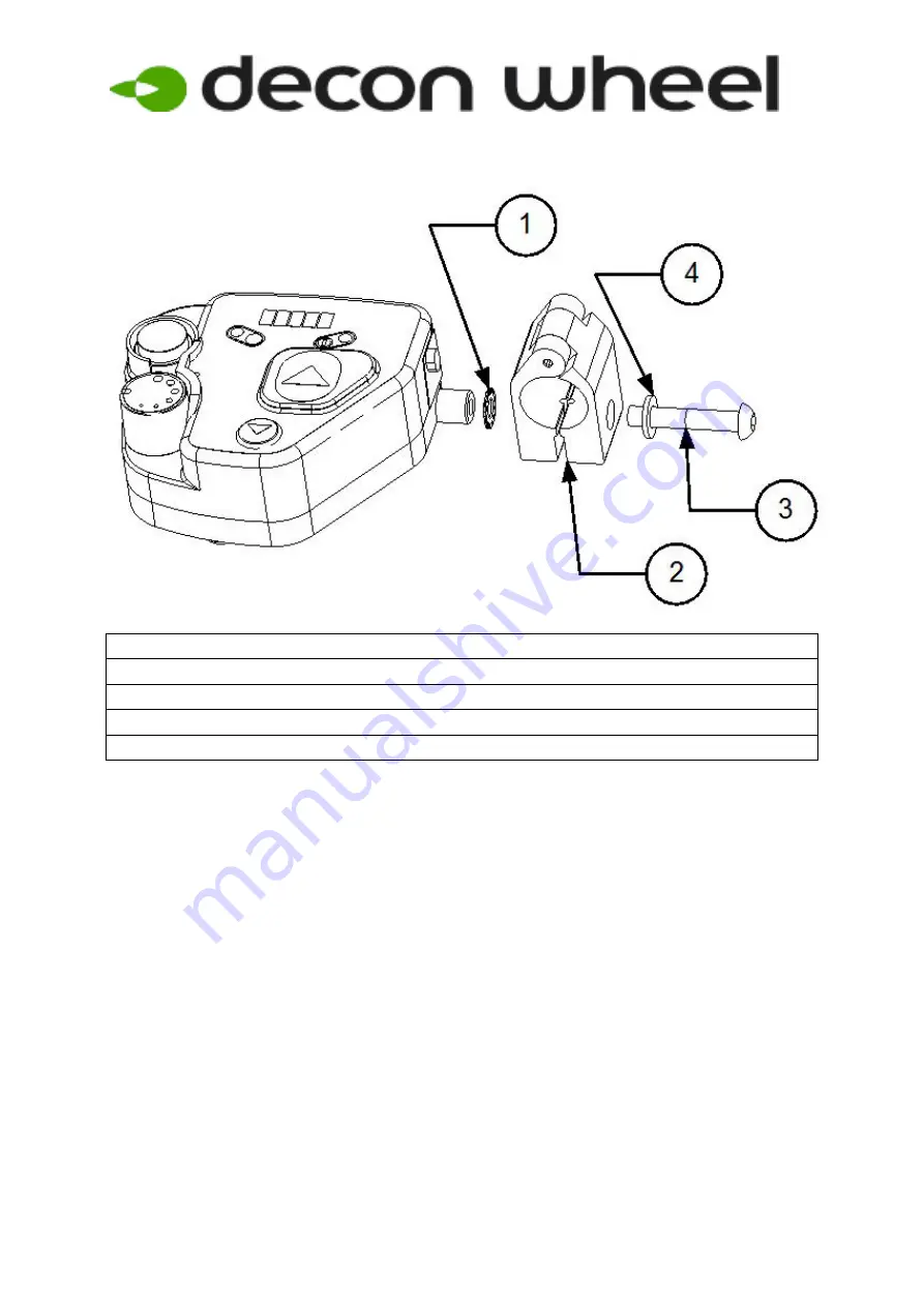 Decon wheel Panthera Bambino MED3130 Assembly Instructions Manual Download Page 5