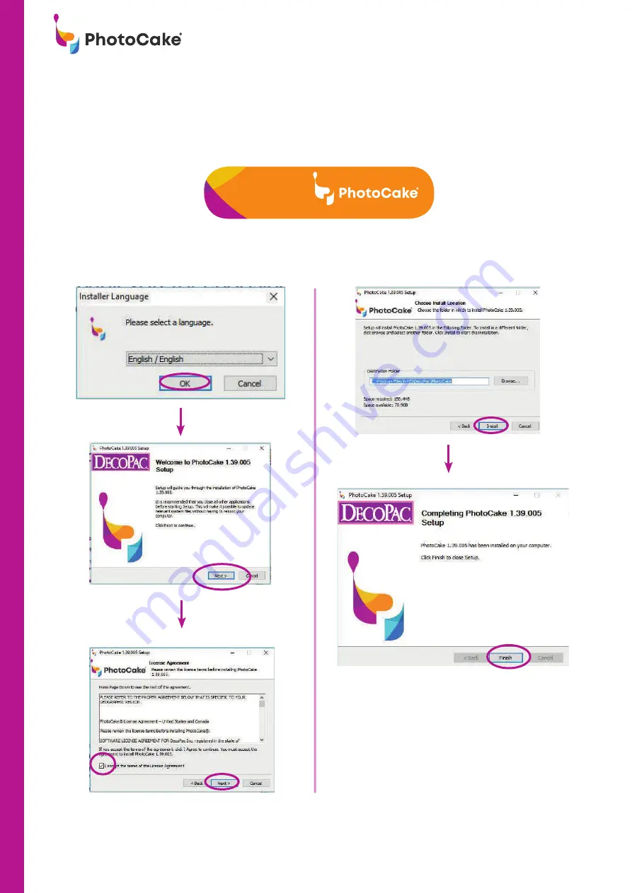 DECOPAC PhotoCake Quick Start Manual Download Page 12