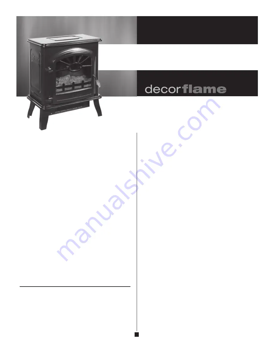 decorflame QC212-GBKP Скачать руководство пользователя страница 1