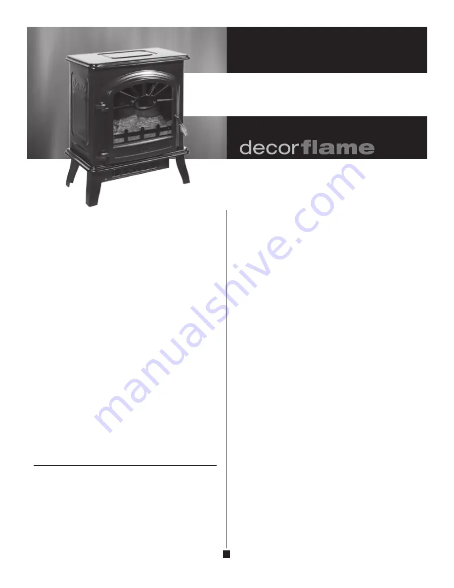 decorflame QC212-GBKP Скачать руководство пользователя страница 7