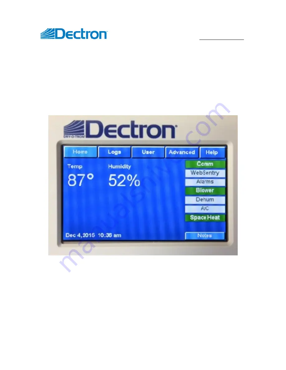 Dectron TOUCHSCREEN 2.1 Скачать руководство пользователя страница 1