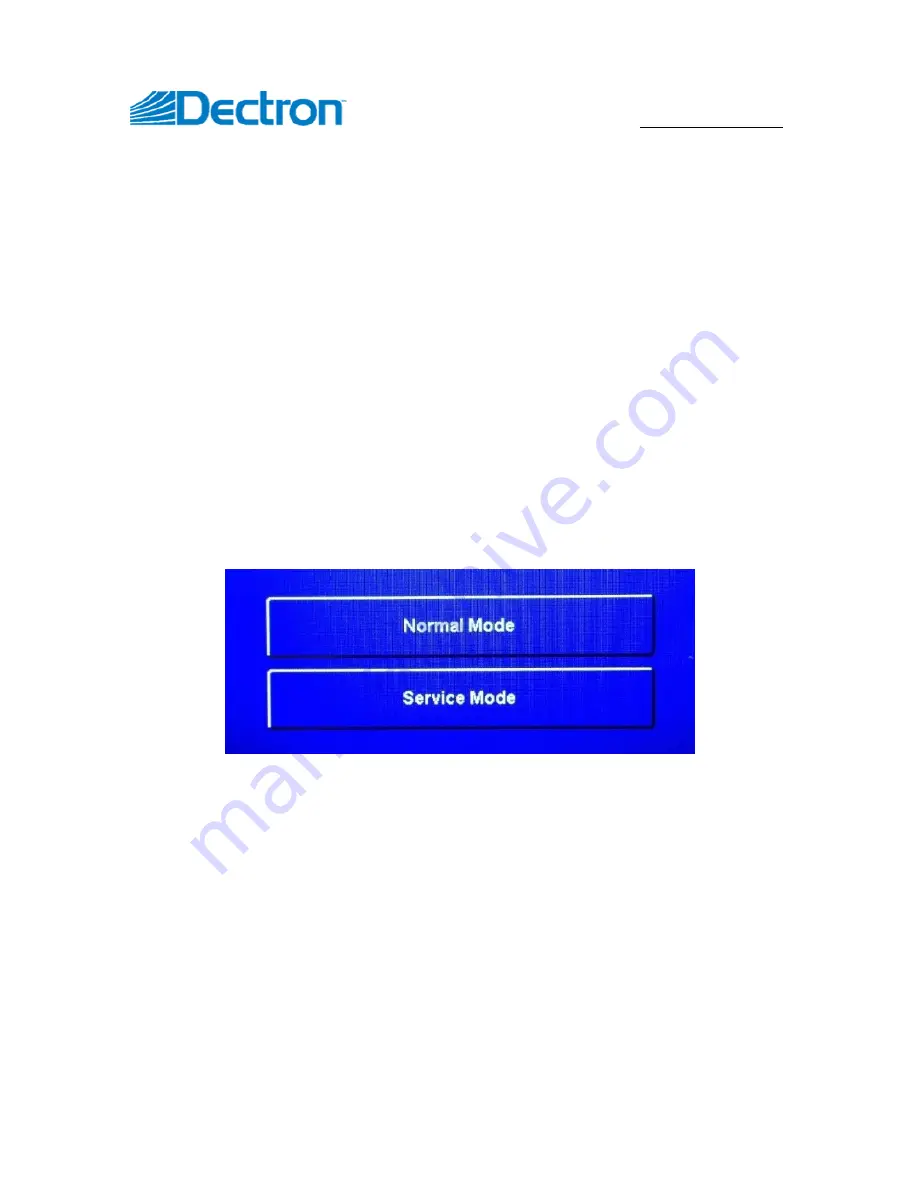 Dectron TOUCHSCREEN 2.1 User Manual Download Page 7