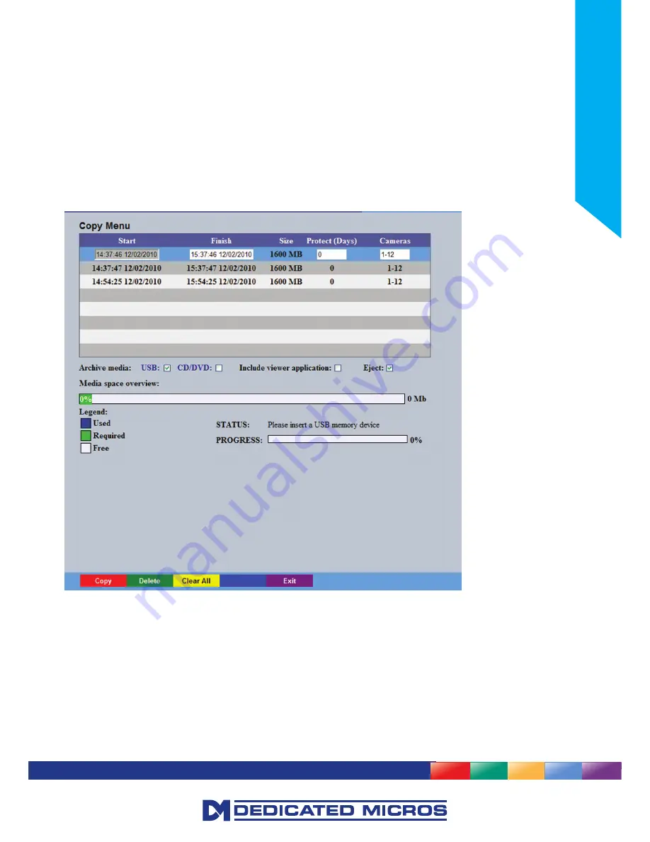 Dedicated Micros CamVu 720 Installation And Configuration Manual Download Page 145