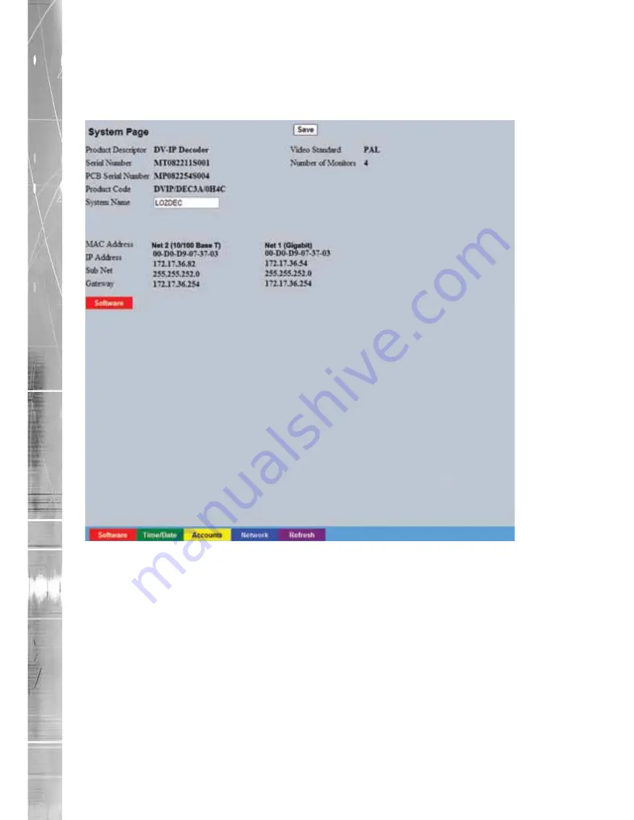 Dedicated Micros DV-IP Decoder Installation And Operation Manual Download Page 20