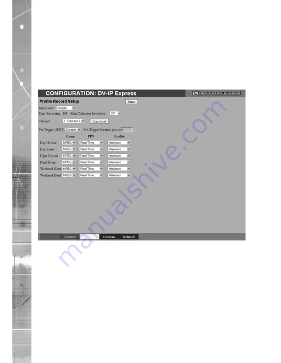 Dedicated Micros DV-IP Express Nstallation And Operation Manual Download Page 56