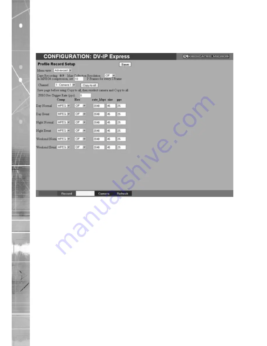 Dedicated Micros DV-IP Express Скачать руководство пользователя страница 58