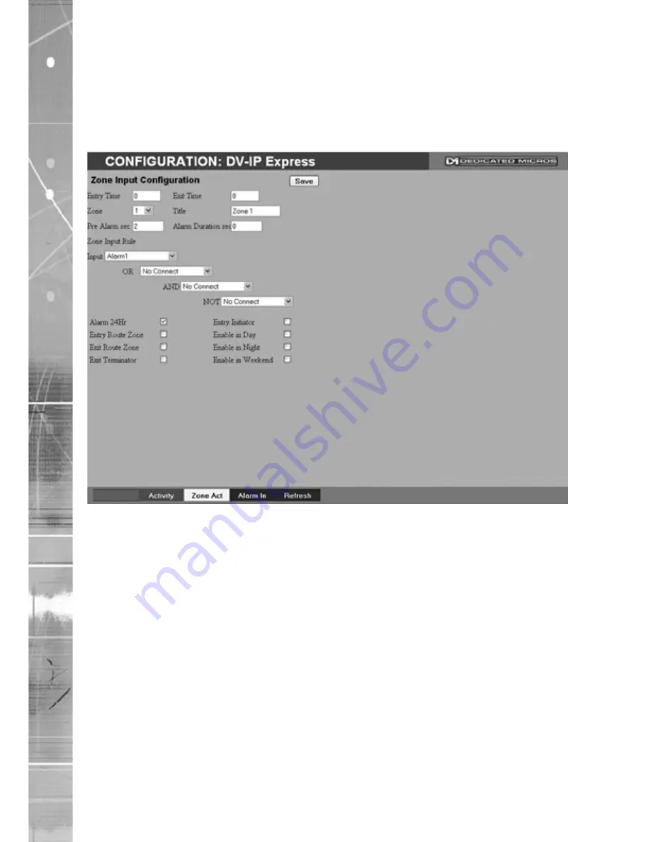 Dedicated Micros DV-IP Express Nstallation And Operation Manual Download Page 66