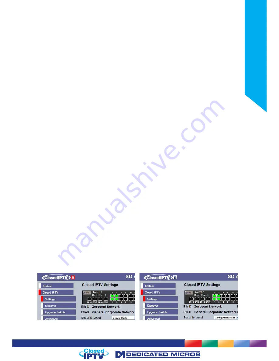 Dedicated Micros DV-IP NV8 Installation Manual Download Page 59