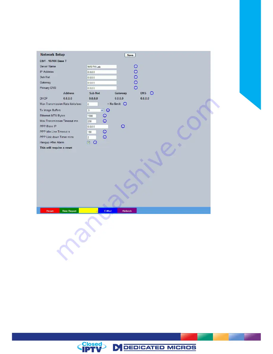 Dedicated Micros DV-IP NV8 Installation Manual Download Page 141