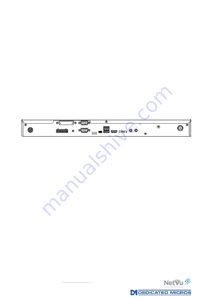 Dedicated Micros NetVu Uniplex UP/MAN/002/M Скачать руководство пользователя страница 9