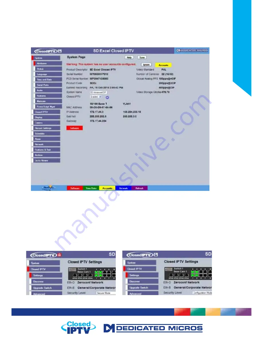 Dedicated Micros SD Excel Installation Manual Download Page 27