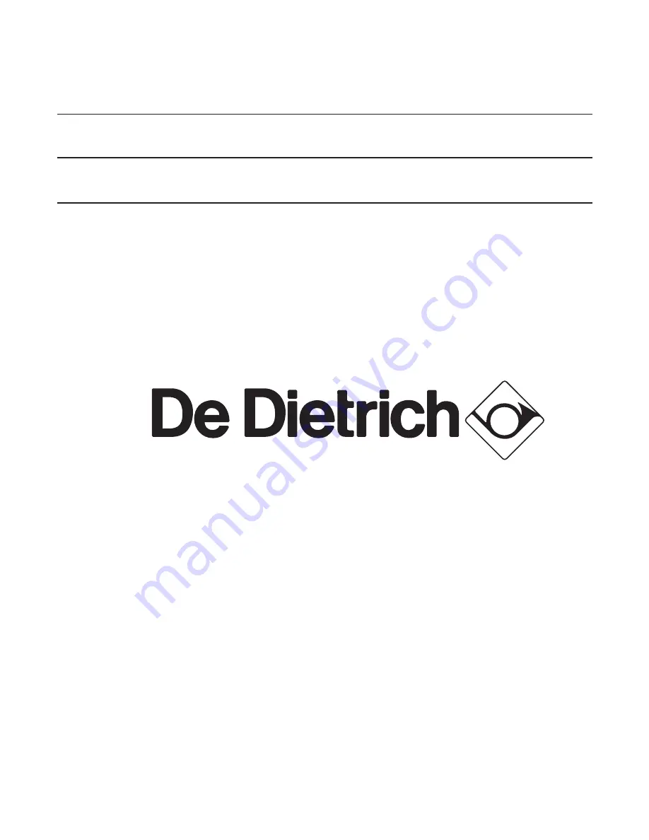 DeDietrich DCM 1005 X Instructions For Use Manual Download Page 1