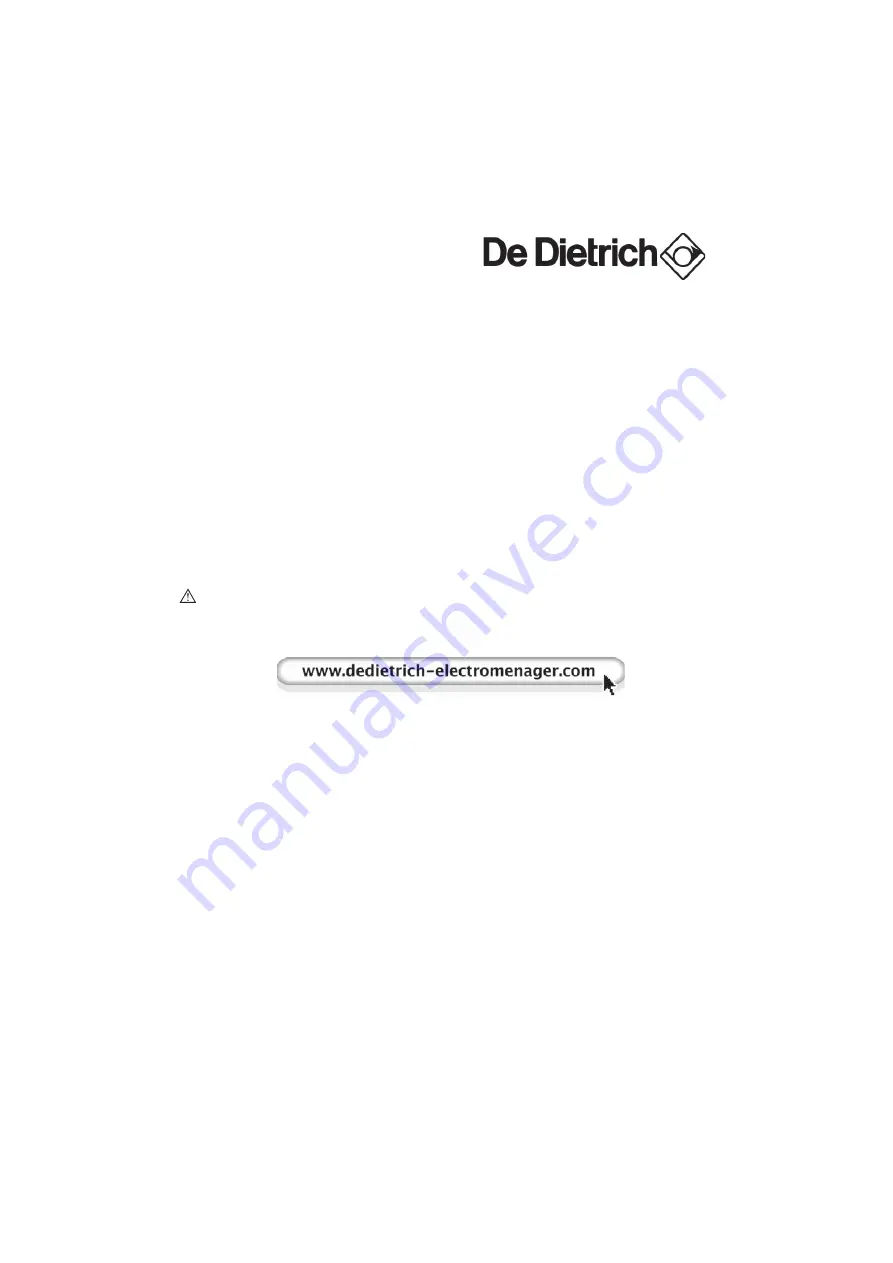 DeDietrich DFF 1310 J Скачать руководство пользователя страница 1