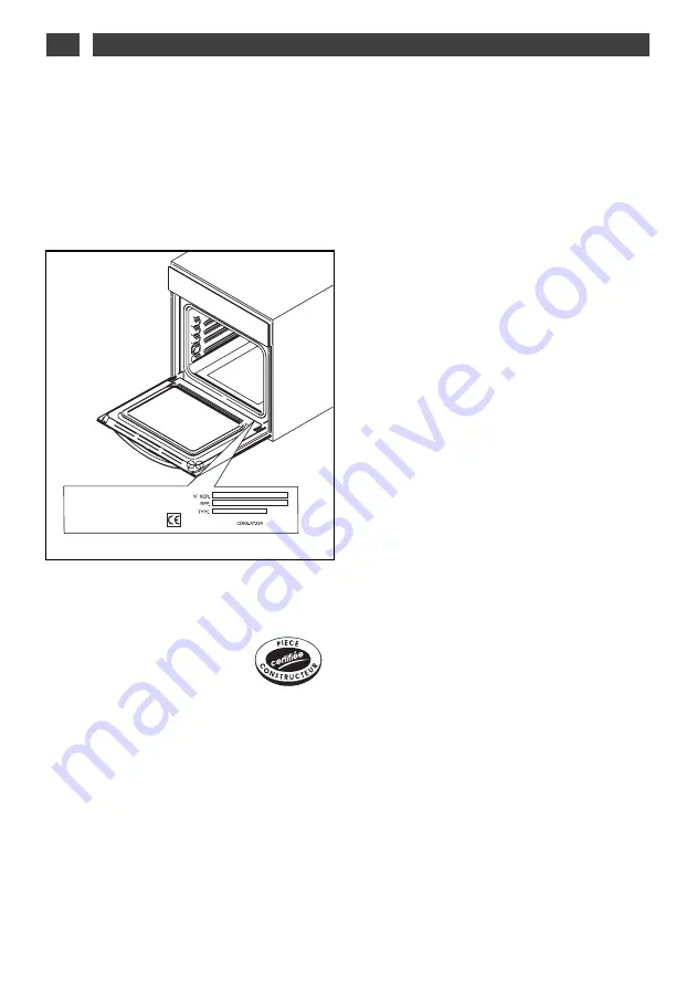 DeDietrich DOP1180 Manual To Installation And Use Download Page 20