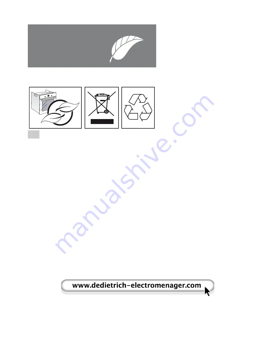 DeDietrich DOP6557B User Instruction Download Page 5