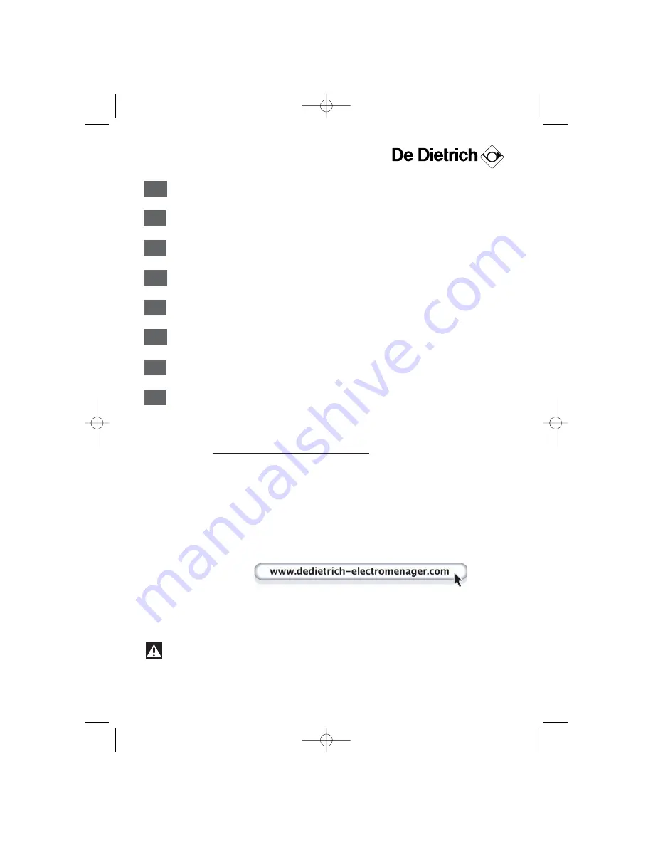 DeDietrich DOV745 Series Скачать руководство пользователя страница 2